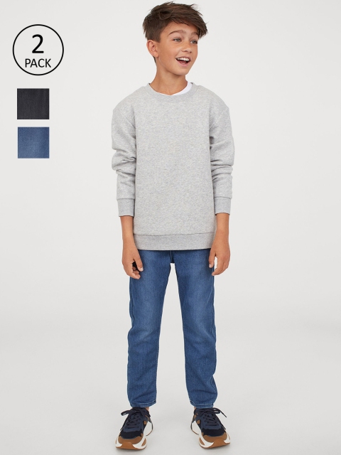 

H&M 2-pack denim joggers, Blue