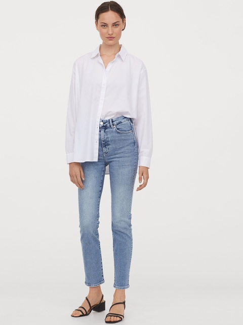 

H&M Women Blue Embrace Slim High Ankle Jeans