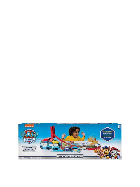 

PAW PATROL Kids Blue & Red Launch N Haul Paw Patroller Transforming Track Set For True Metal Die-Cast Vehicles