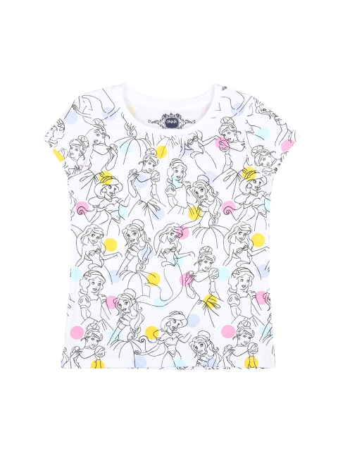 

CHALK by Pantaloons Girls White & Black Printed T-shirt