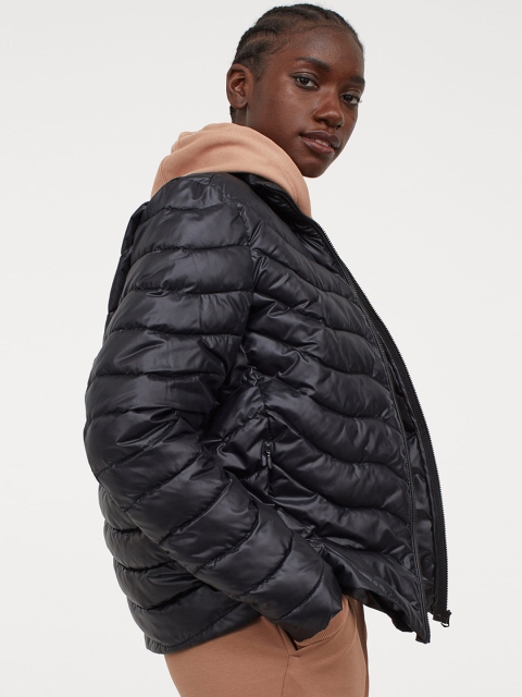 

H&M Lightweight puffer jacket, Black