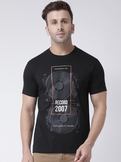 

COBB Men Black Printed Round Neck T-shirt