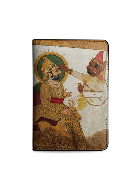 

DailyObjects Women Cream-Coloured & Beige Printed Passport Holder