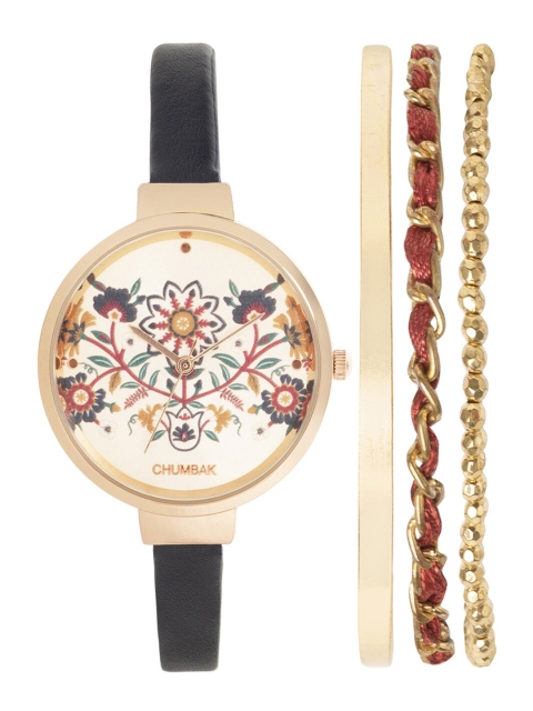 

Chumbak Women Gold-Toned Analogue Watch With Bracelets 8907605077784