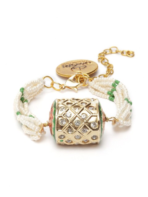 

DUGRISTYLE Gold-Plated Metal Multistrand Bracelet