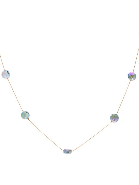 

Globus Women Gold-Plated & Blue Long Chain