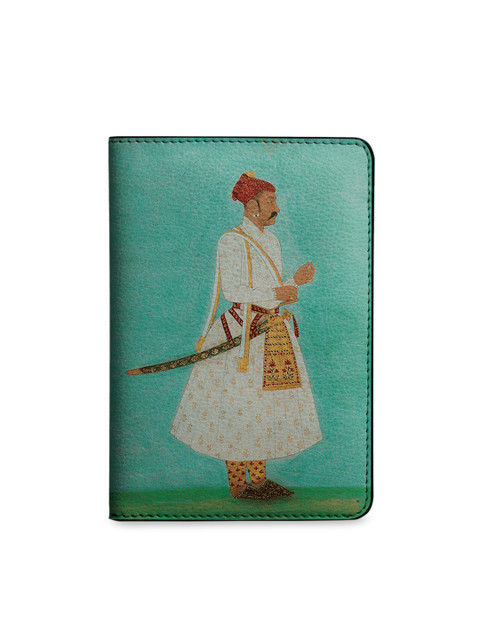 

DailyObjects Women Green & Off-White Rajput Warrior Printed Passport Holder