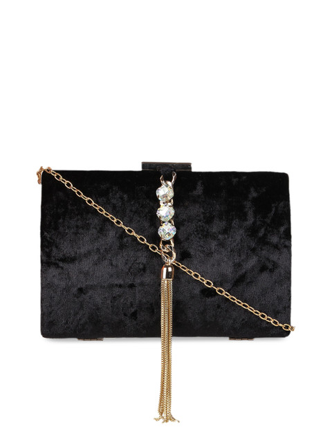 

Rocia Black Solid Sling Bag