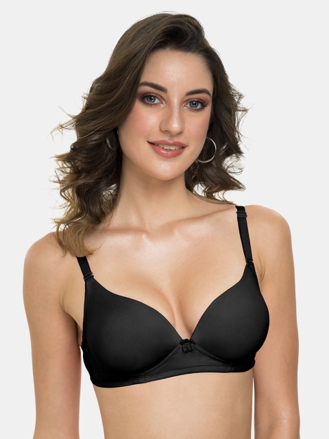 

Tweens Black Solid Non-Wired Heavily Padded T-shirt Bra TWL-3015-16-BLK-34B
