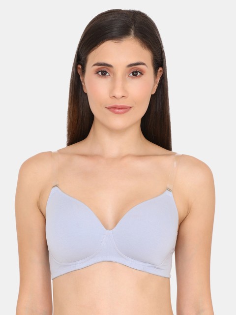 

Zivame Blue Solid Non-Wired Lightly Padded T-shirt Bra ZI00ROLB08C