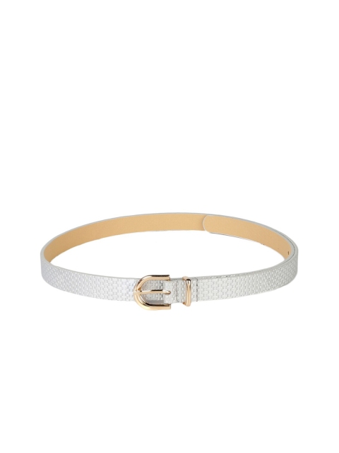 

CRUSSET Women Silver-Toned Textured Belt