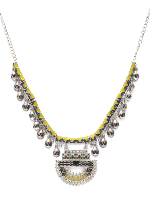 

Globus Silver-Plated Ethnic Necklace