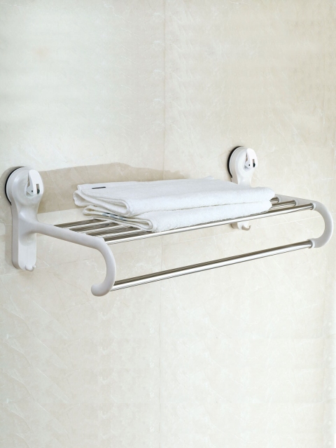 

FECA White & Silver-Toned D12 Diana Dulex Towel Holder