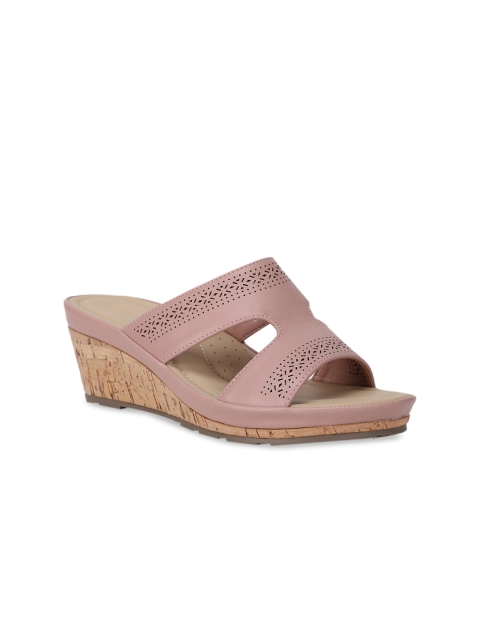

Bata Women Pink Solid Wedges