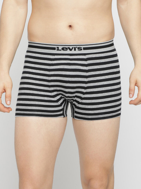

Levis Men Black & Grey Striped 200 SF Trunks #006-TRUNK-ST-5