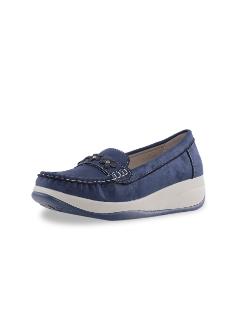 

Khadims Women Navy Blue Solid Pumps