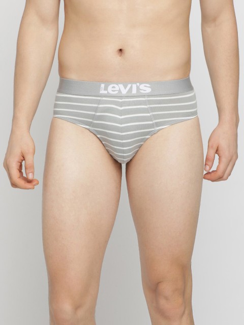 

Levis Men Grey & White Striped 200 SF Briefs #005A-BRIEF-ST-6