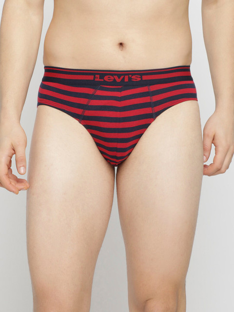 

Levis Men Navy Blue & Red Striped 200 SF Briefs #005-BRIEF-ST-1