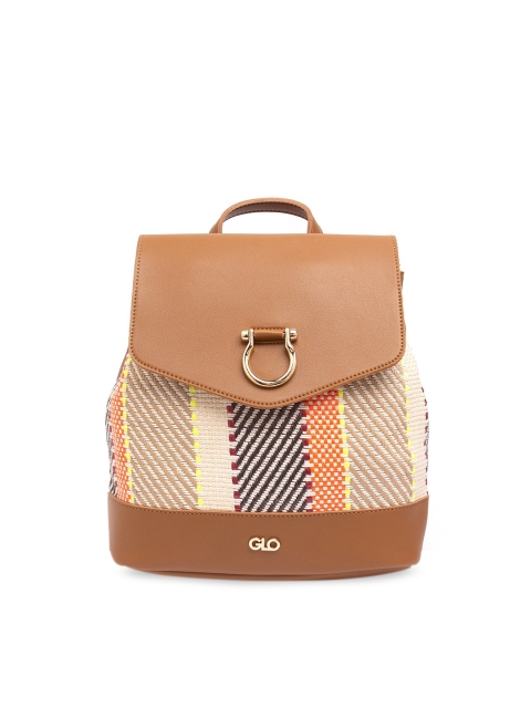 

Globus Women Tan Brown & Beige Colourblocked Backpack