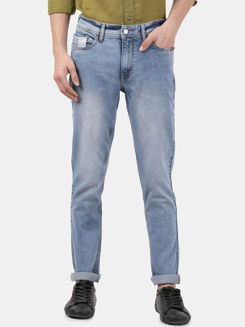 

DERBY JEANS COMMUNITY Men Blue Slim Fit Mid-Rise Clean Look Jeans