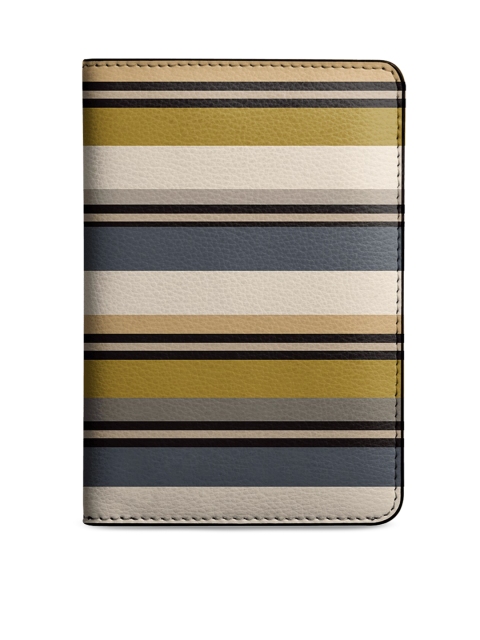 

DailyObjects Women Beige & Green Striped Passport Holder