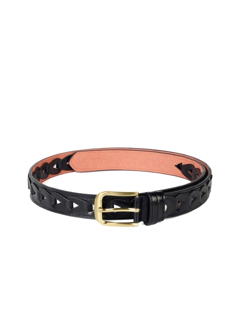 

CRUSSET Women Black Textured Belt