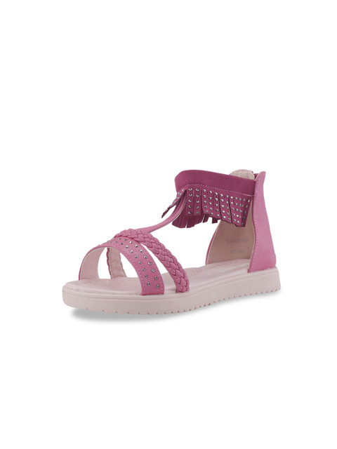 

Khadims Girls Pink Embellished Open Toe Flats