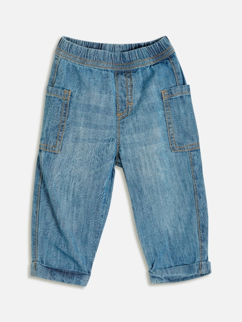 

Aomi Boys Blue Regular Fit Solid Regular Trousers