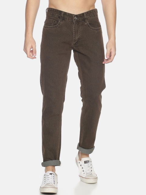 

IVOC Men Brown Skinny Fit Mid-Rise Clean Look Stretchable Jeans