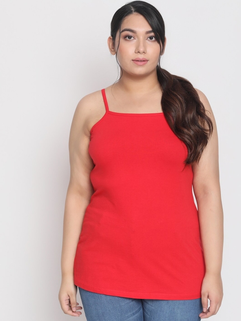 

Amydus Women Red Solid Camisole