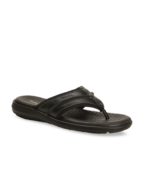 

Hush Puppies Men Black Leather Comfort Sandals