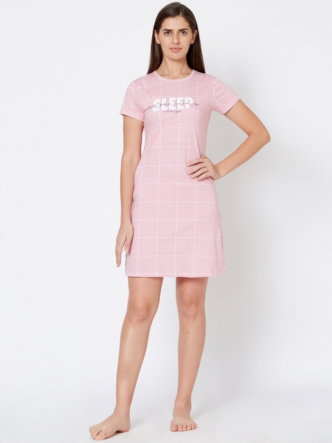 

Sweet Dreams Pink & White Checked Sleepshirt 2271AT