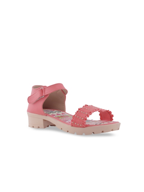 

Khadims Girls Pink Embellished Open Toe Flats