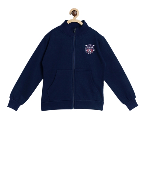 

SWEET ANGEL Girls Navy Blue Solid Sweatshirt