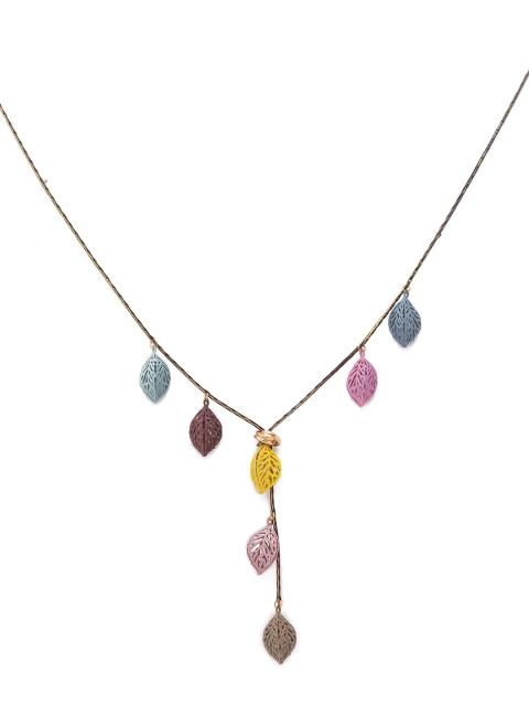 

Globus Gun Metal-Toned Long Necklace, Metallic