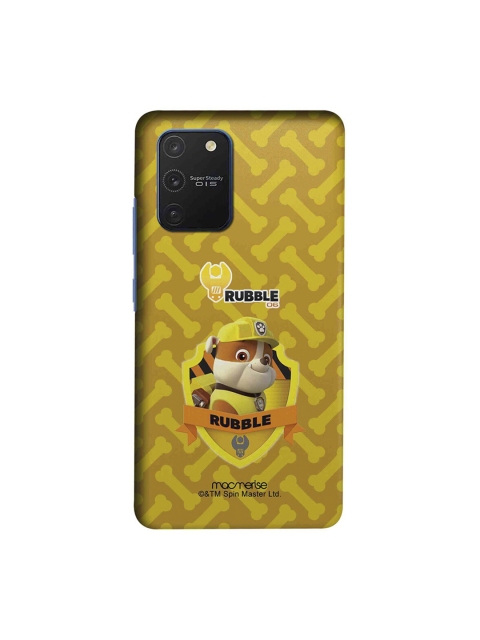 

macmerise Mustard Yellow & Brown Cartoon Characters Rubble Paw Patrol Samsung Galaxy S10 Lite Back Case