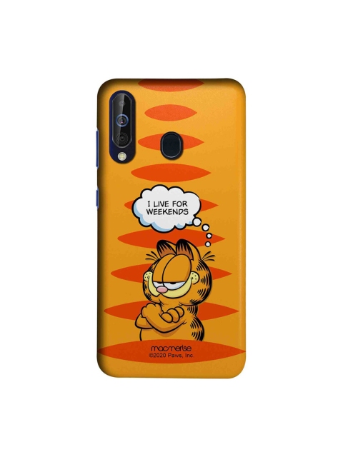 

macmerise Brown & Orange Living For Weekends Samsung Galaxy M40 Back Case