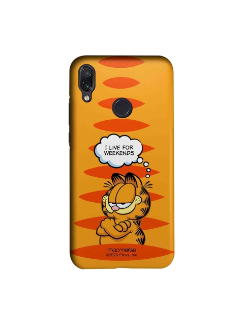 

macmerise Brown & Orange Living For Weekends Xiaomi Redmi Note 7 Pro Back Case