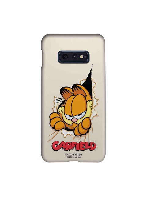 

macmerise Grey & Orange Heres Garfield Samsung Galaxy S10E Case