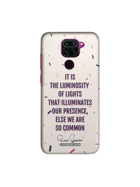 

macmerise White & Purple Presence AB Quotes Xiaomi Redmi Note 9 Back Case
