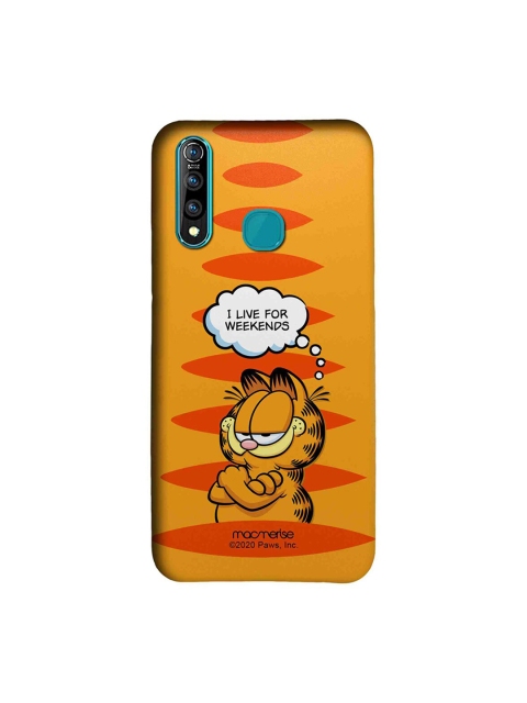 

macmerise Brown & Black Living For Weekends Garfield Vivo Z1 Pro Back Cover