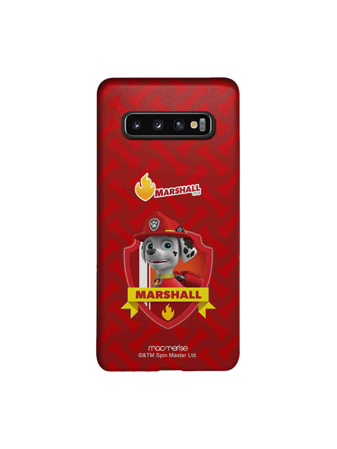 

macmerise Red & Yellow Cartoon Characters Marshall Paw Patrol Samsung Galaxy S10 Back Case