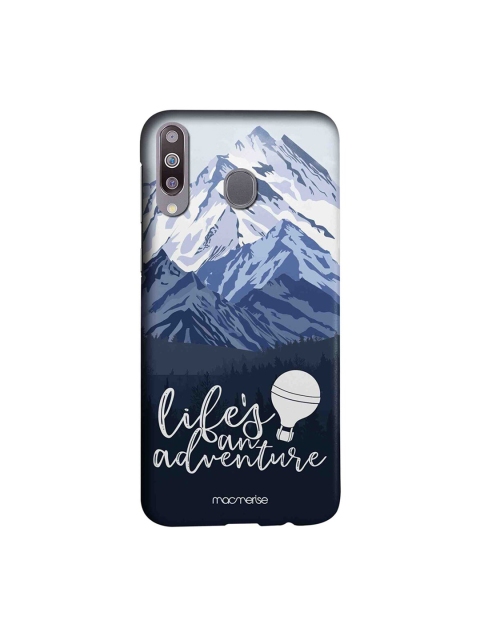 

macmerise White & Blue Lifes An Adventure Samsung Galaxy M30 Back Case