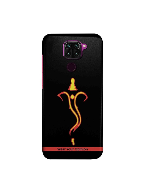 

macmerise Black & Yellow Ganesha Xiaomi Redmi Note 9 Back Case