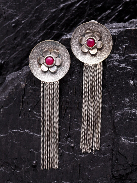 

PANASH Silver-Toned Contemporary Studs
