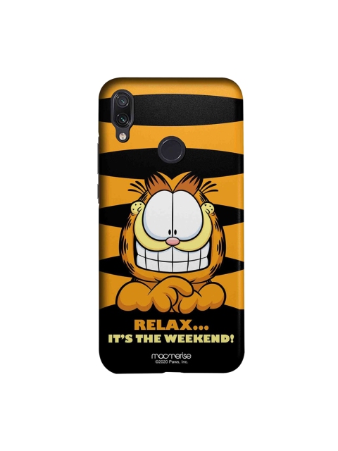 

macmerise Yellow & Black Weekend Garfield Xiaomi Redmi Note 7 Pro Garfield Back Case