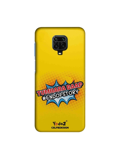 

macmerise Yellow & White Tumhara Baap End Of Story Redmi Note 9 Pro Back Case