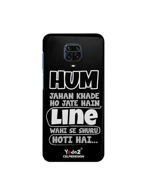 

macmerise Black & White Hum Jahan Khade Ho Jate Redmi Note 9 Pro Max Case