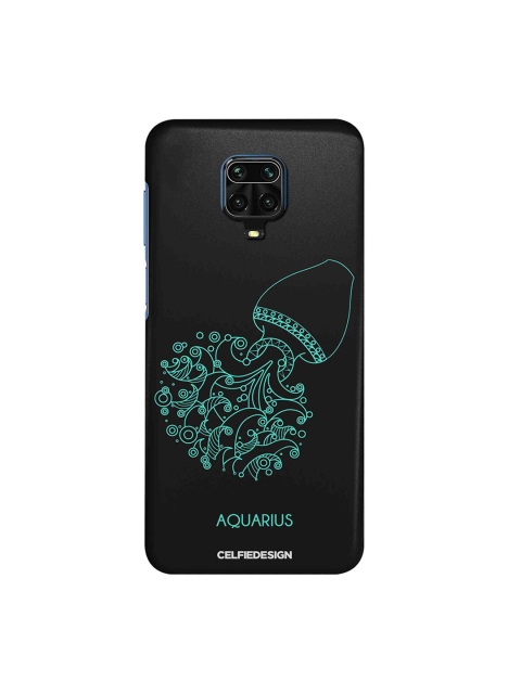 

macmerise Black & Green Aquarius Xiaomi Redmi Note 9 Pro Back Cover
