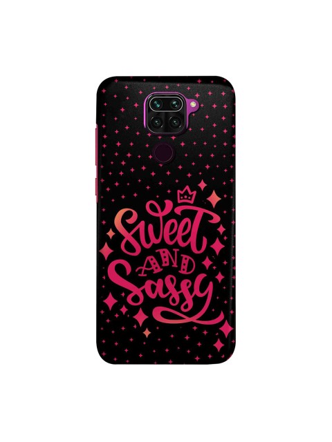 

macmerise Black & Pink Sweet & Sassy Xiaomi Redmi Note 9 Back Case